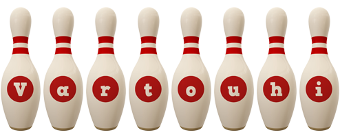 Vartouhi bowling-pin logo