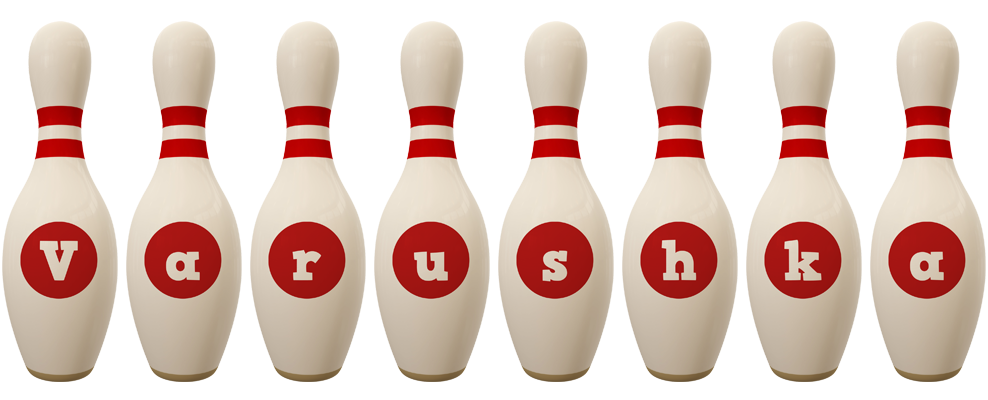 Varushka bowling-pin logo