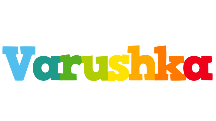 Varushka rainbows logo