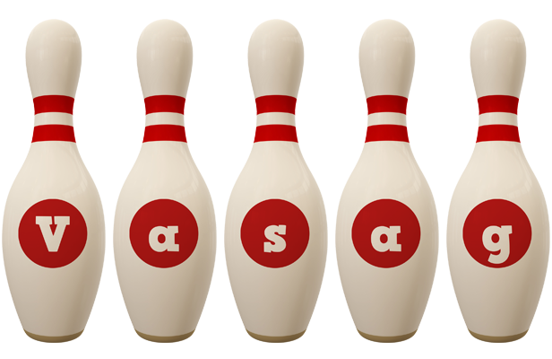 Vasag bowling-pin logo