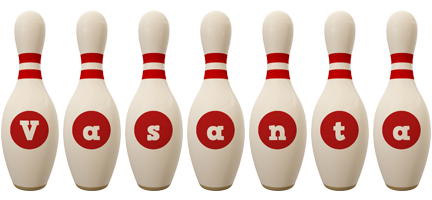 Vasanta bowling-pin logo