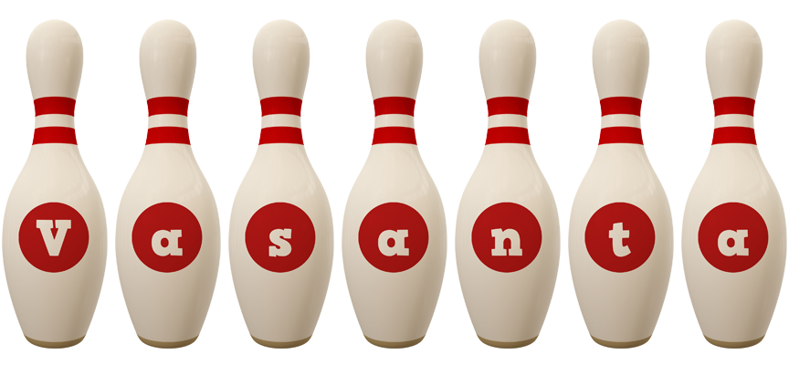 Vasanta bowling-pin logo