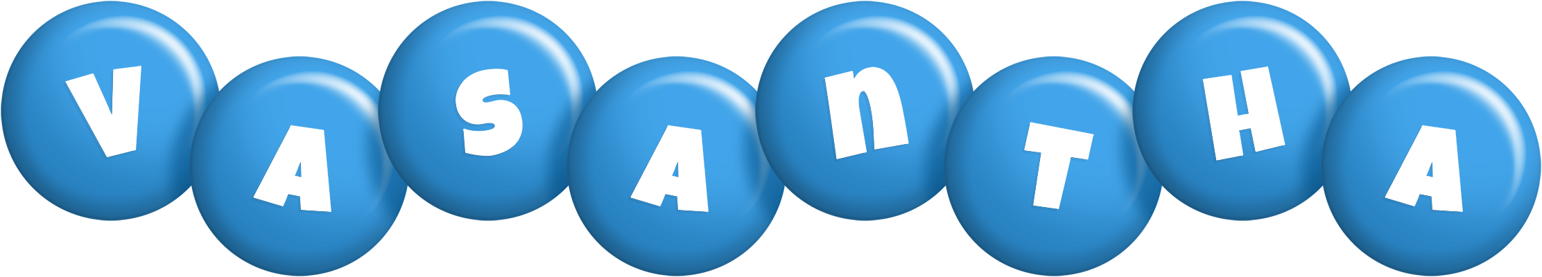 Vasantha candy-blue logo