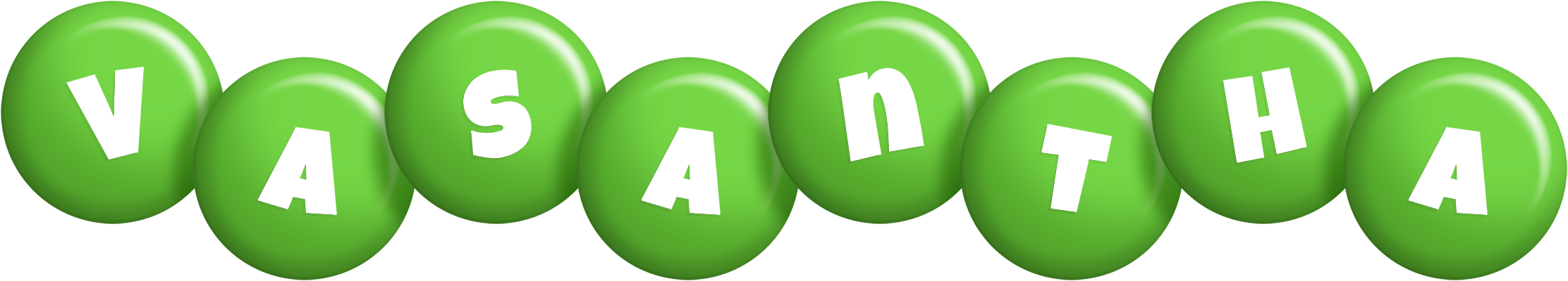 Vasantha candy-green logo