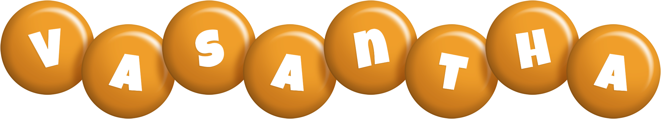 Vasantha candy-orange logo