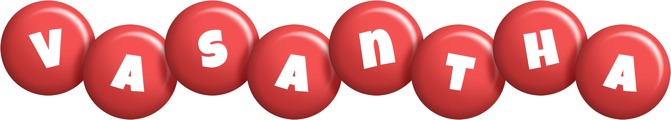 Vasantha candy-red logo