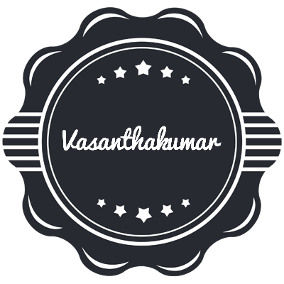 Vasanthakumar badge logo