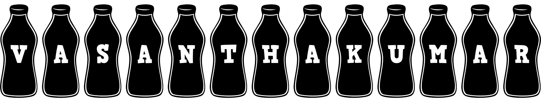 Vasanthakumar bottle logo