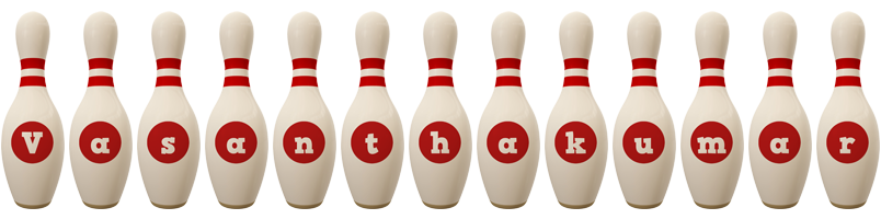 Vasanthakumar bowling-pin logo