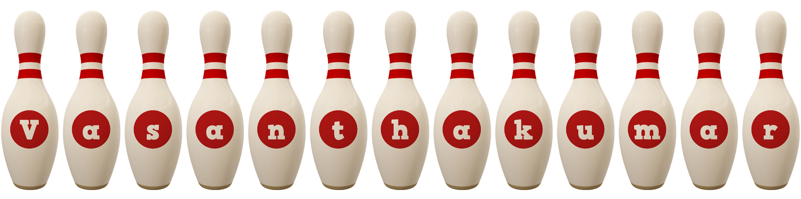 Vasanthakumar bowling-pin logo