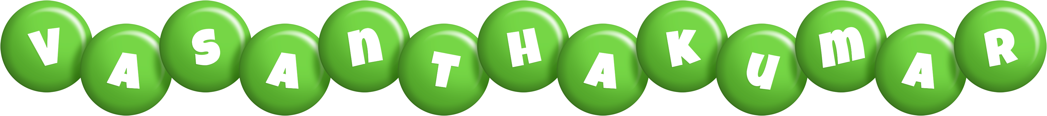 Vasanthakumar candy-green logo