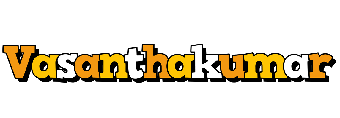 Vasanthakumar cartoon logo
