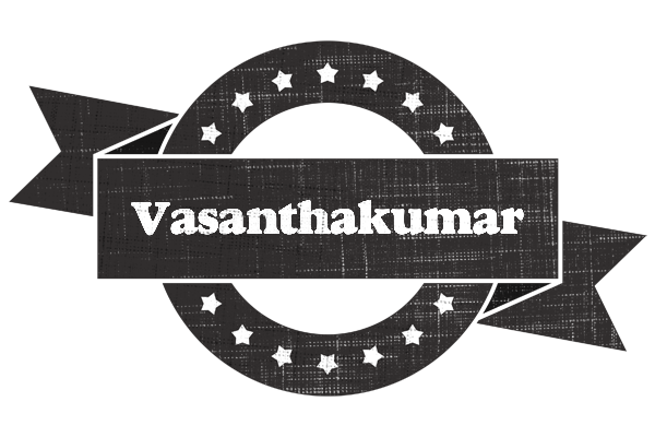 Vasanthakumar grunge logo