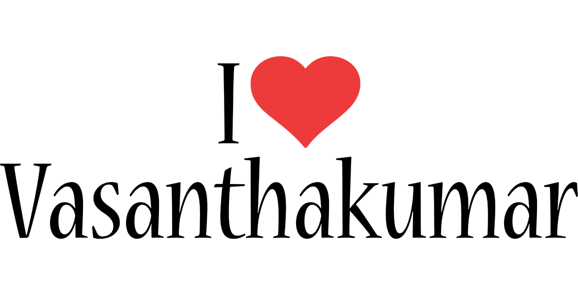 Vasanthakumar i-love logo