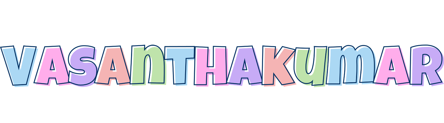 Vasanthakumar pastel logo