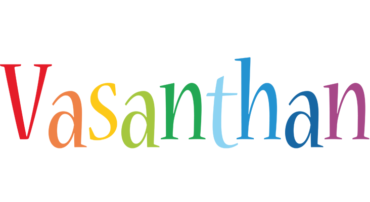 Vasanthan birthday logo