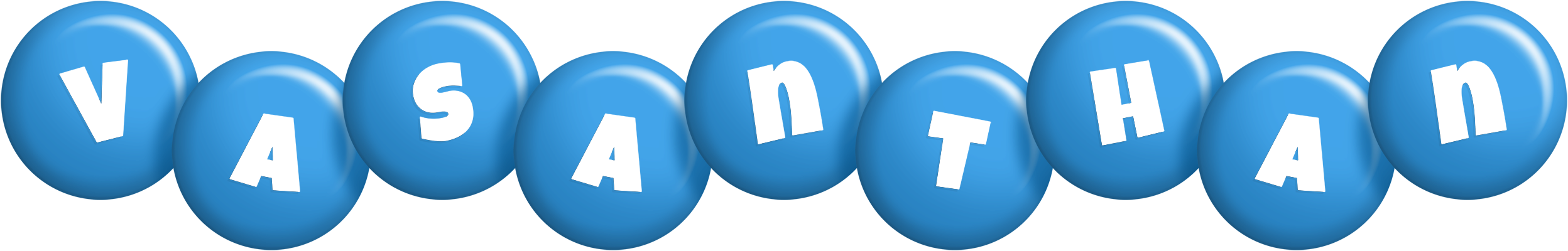 Vasanthan candy-blue logo