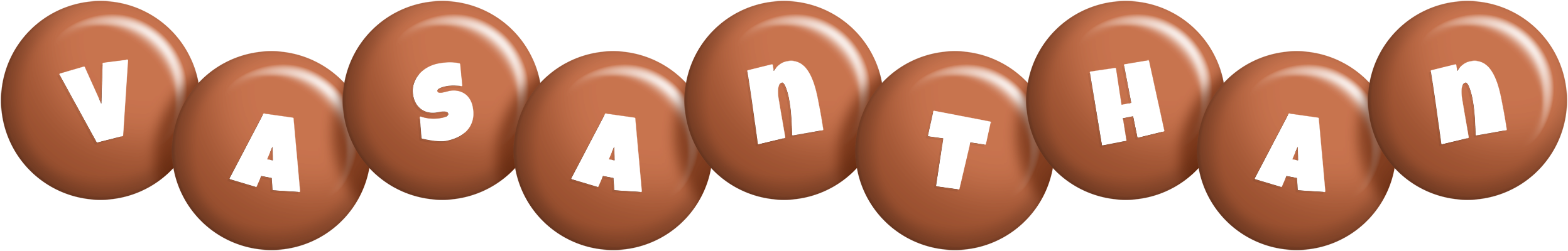 Vasanthan candy-brown logo