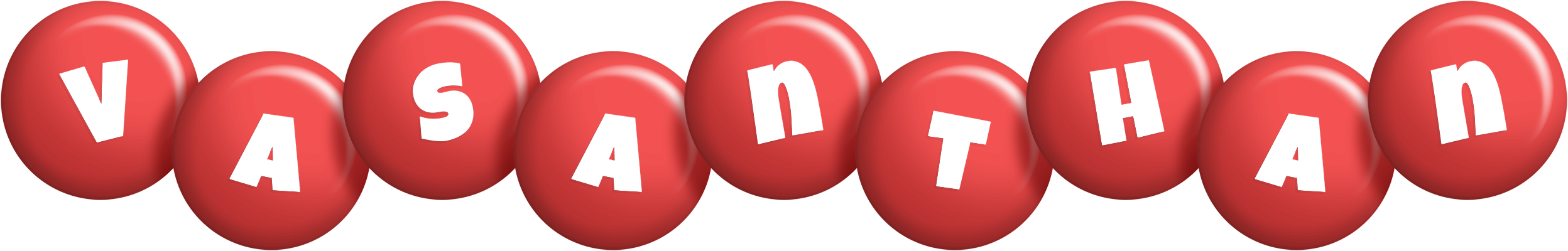 Vasanthan candy-red logo