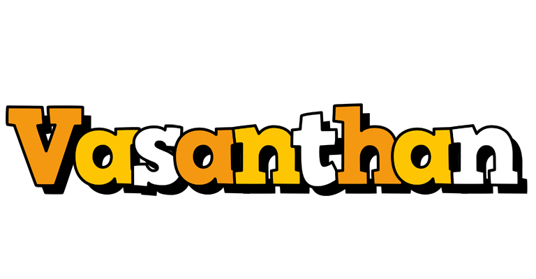Vasanthan cartoon logo