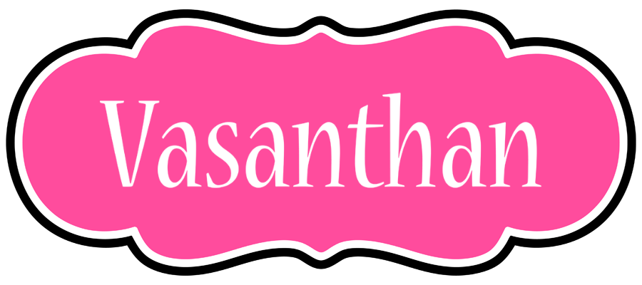 Vasanthan invitation logo