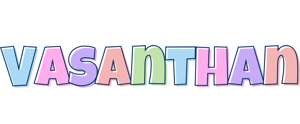 Vasanthan pastel logo