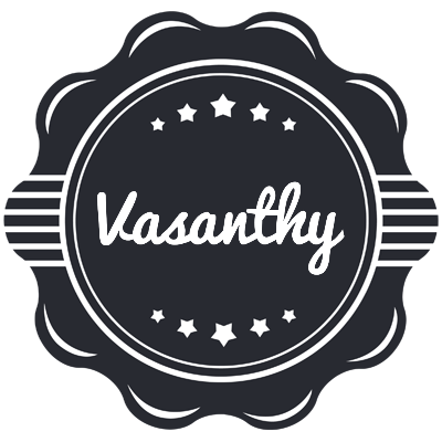 Vasanthy badge logo
