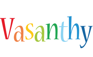 Vasanthy birthday logo