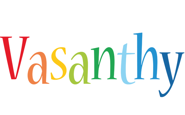 Vasanthy birthday logo