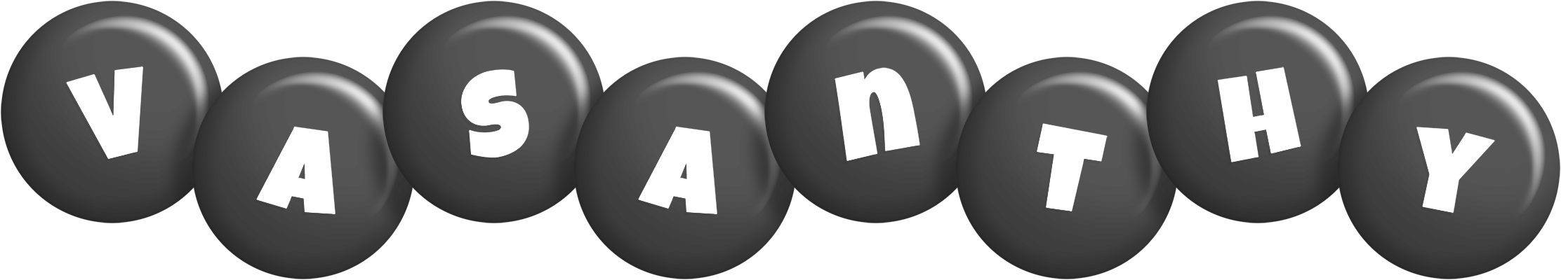 Vasanthy candy-black logo
