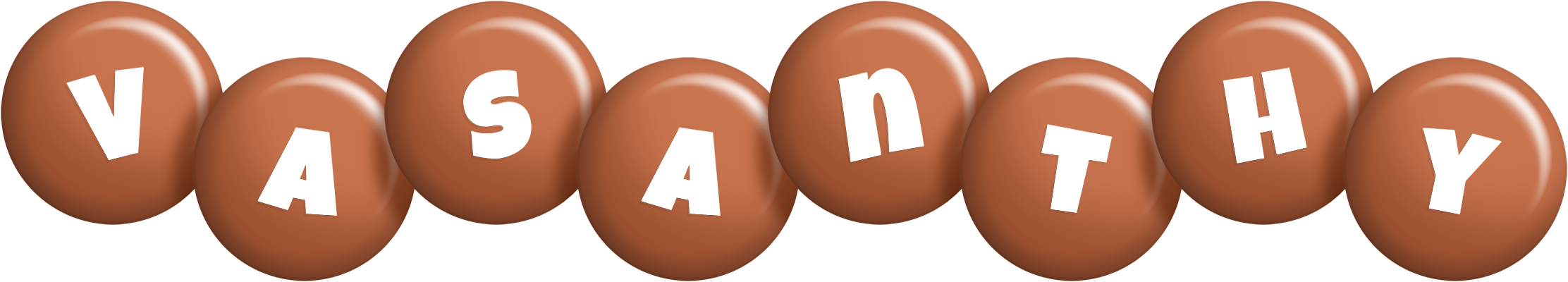 Vasanthy candy-brown logo