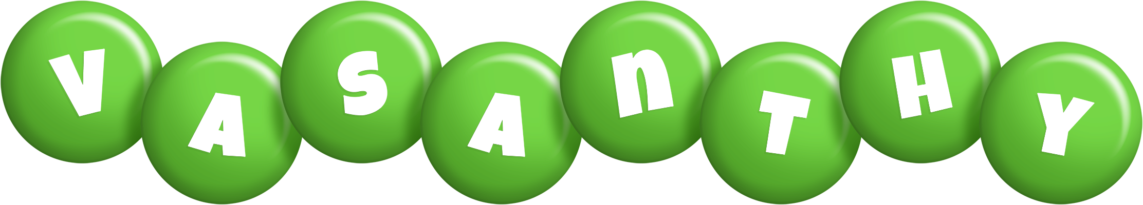Vasanthy candy-green logo