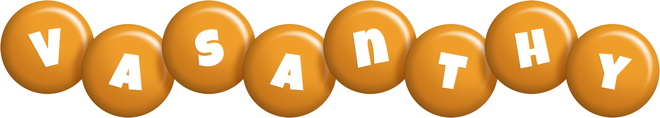 Vasanthy candy-orange logo