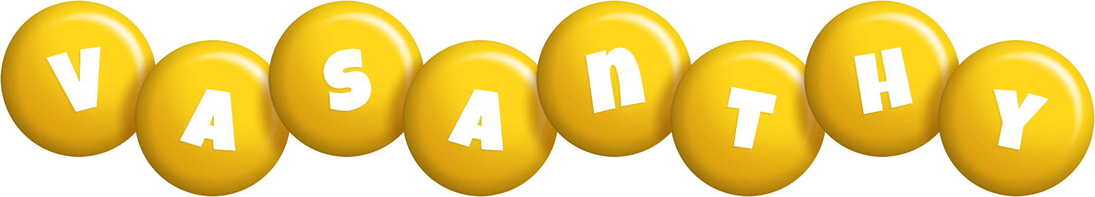 Vasanthy candy-yellow logo