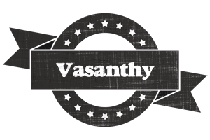 Vasanthy grunge logo