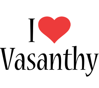Vasanthy i-love logo