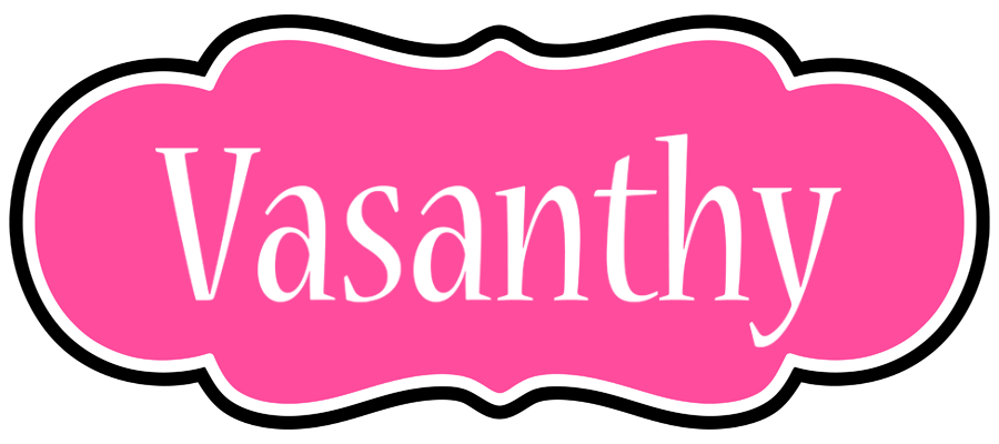 Vasanthy invitation logo