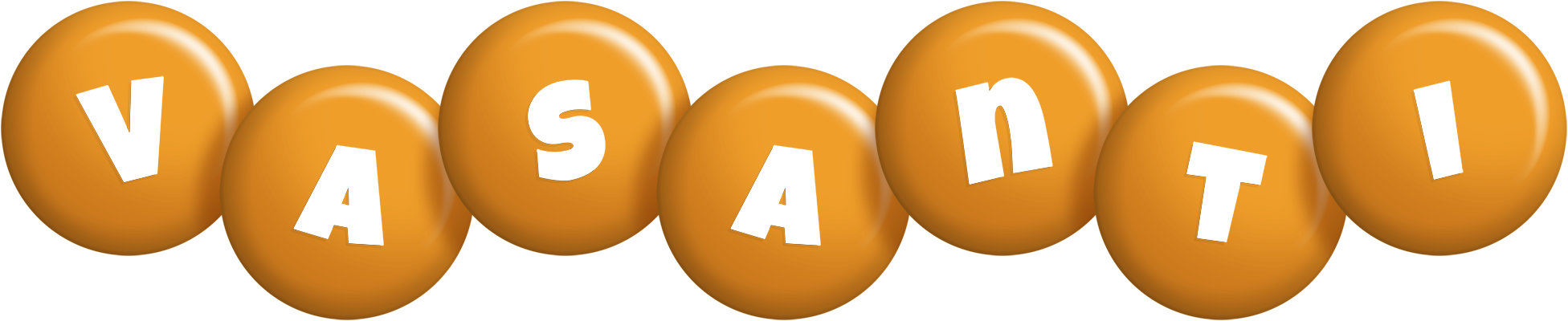 Vasanti candy-orange logo