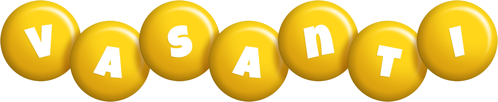 Vasanti candy-yellow logo