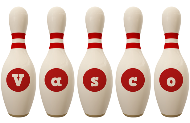 Vasco bowling-pin logo