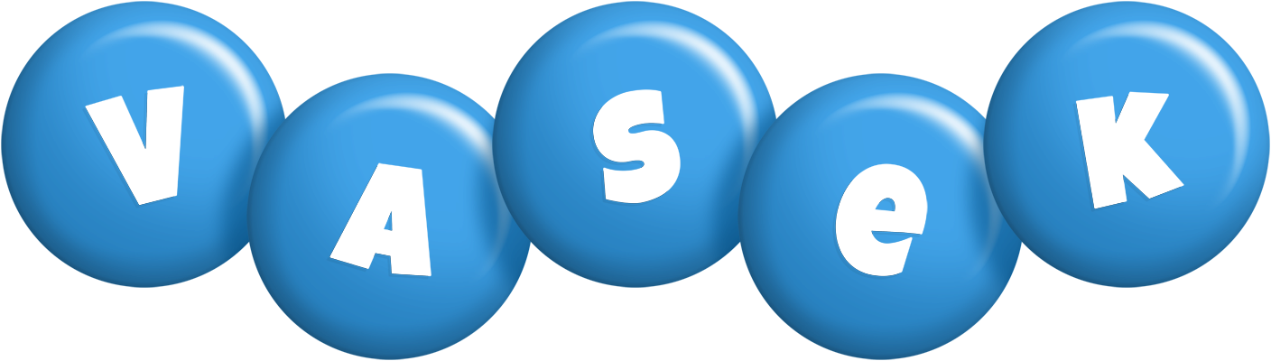 Vasek candy-blue logo