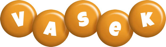 Vasek candy-orange logo