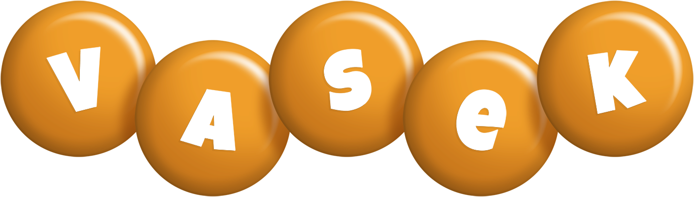 Vasek candy-orange logo