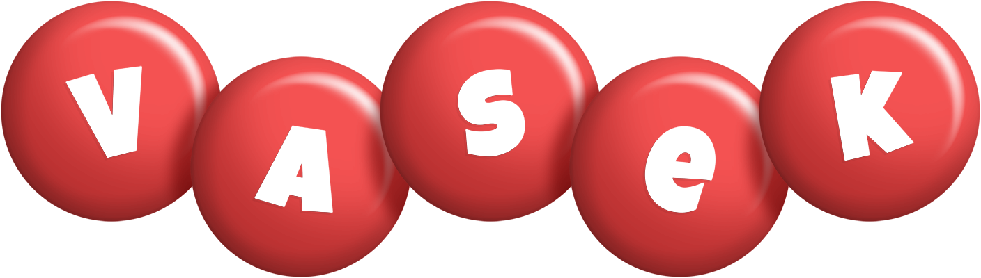 Vasek candy-red logo