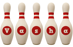 Vasha bowling-pin logo