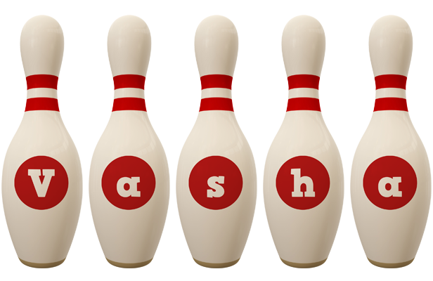 Vasha bowling-pin logo