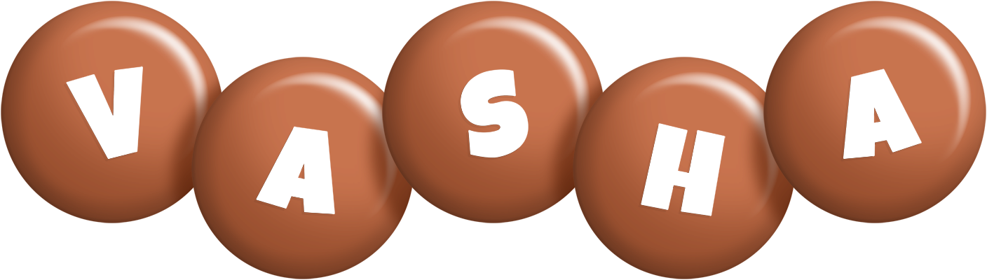 Vasha candy-brown logo