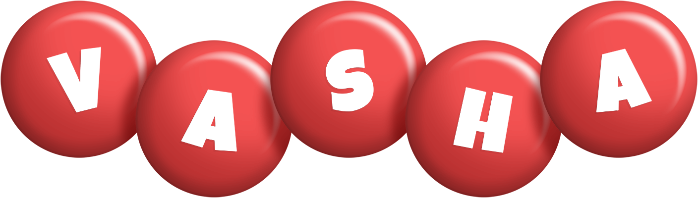Vasha candy-red logo