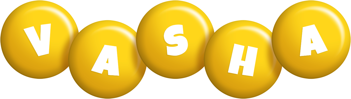 Vasha candy-yellow logo