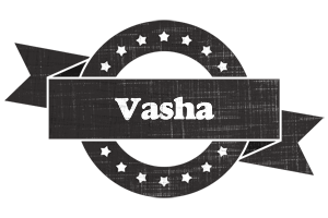 Vasha grunge logo